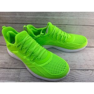 APL Techloom Tracer Sneaker Running Shoes Mens Size 7 Green/White/Clear Low Top